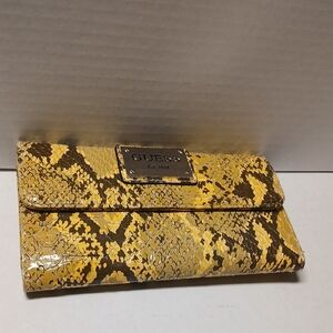 Guess Faux Snake Print Wallet EUC